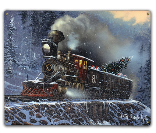 Christmas Train Art Rendering - Prints54.com