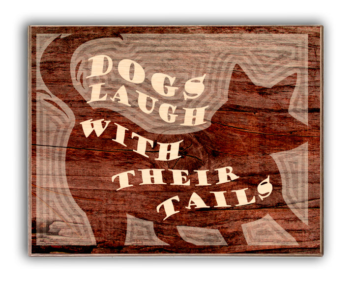 Dogs Laugh With Their Tails Art Rendering - Prints54.com