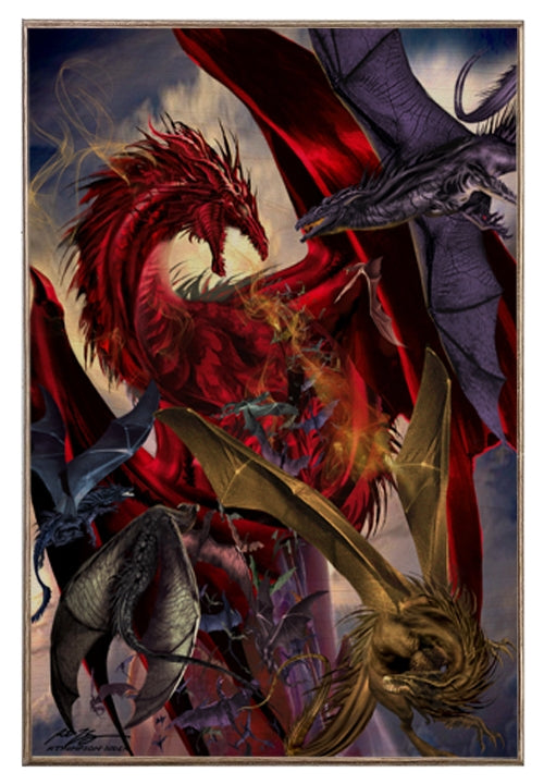 Dragon Battle Art Rendering - Prints54.com