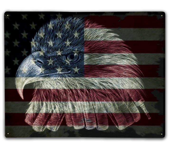 American Flag Firefighter Eagle Art Rendering - Prints54.com