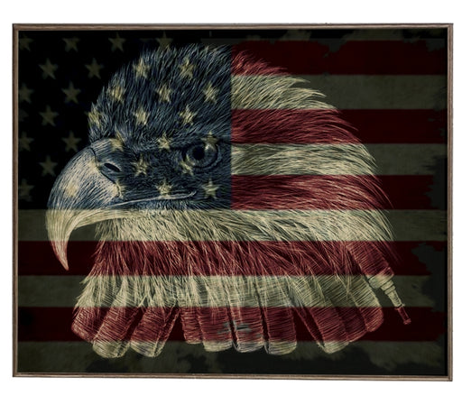 American Flag Firefighter Eagle Art Rendering - Prints54.com