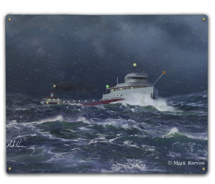 Edmund Fitzgerald Art Rendering - Prints54.com