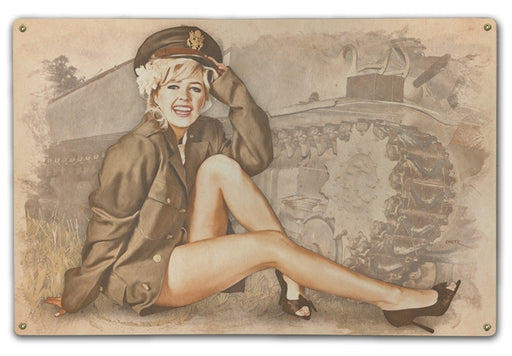 Elizabeth Army Military Pin-Up Art Rendering - Prints54.com