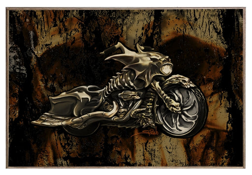 Evil Bones Motorcycle Art Rendering - Prints54.com