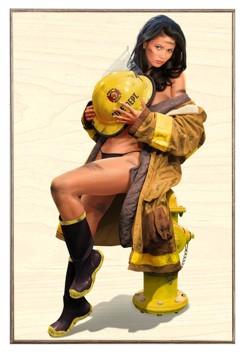 Fire Girl Art Rendering - Prints54.com