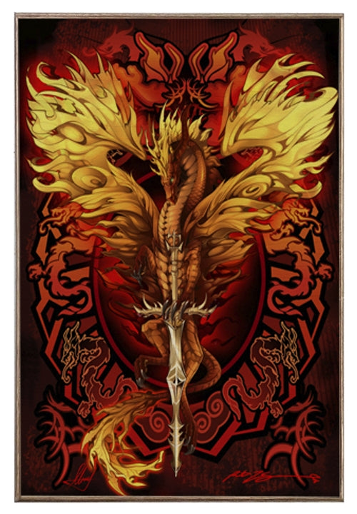 Dragonsword Flameblade Art Rendering - Prints54.com