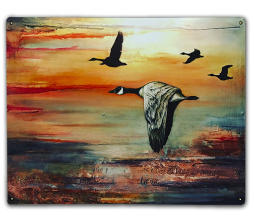 Geese in Flight Art Rendering - Prints54.com