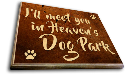 I'll meet you in Heaven's Dog Park Art Rendering - Prints54.com