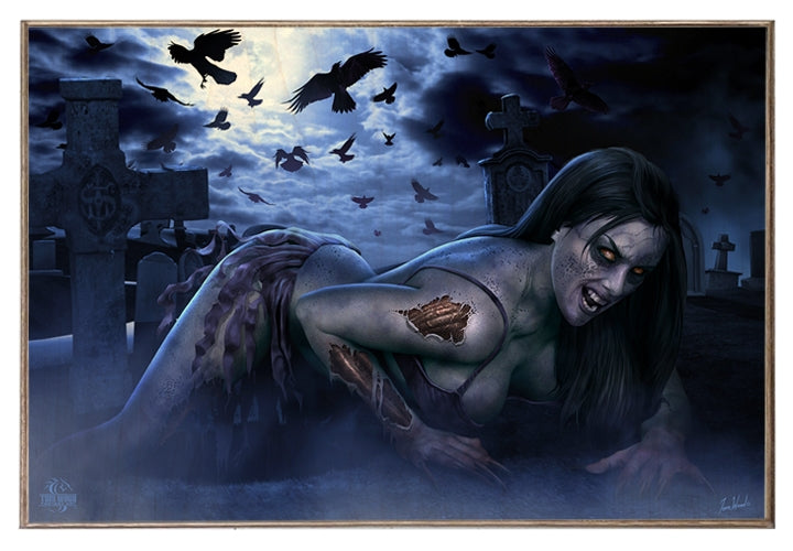 Hot Zombie Art Rendering - Prints54.com