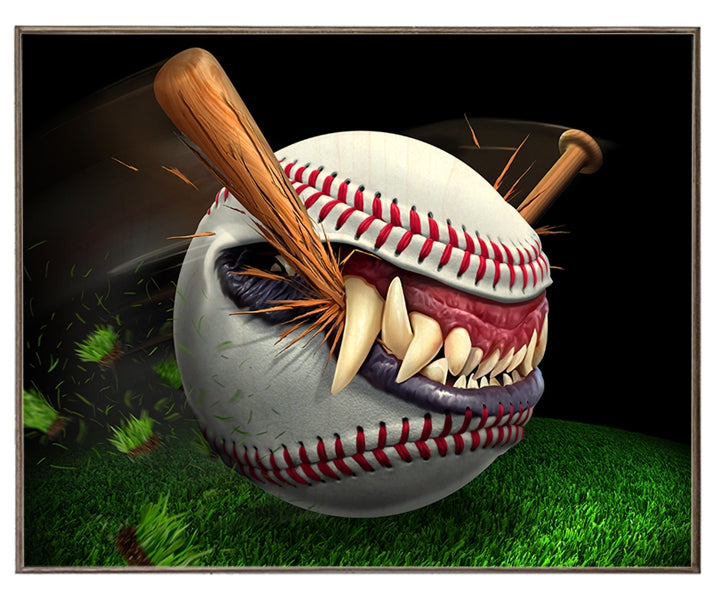 Monster Baseball Art Rendering - Prints54.com