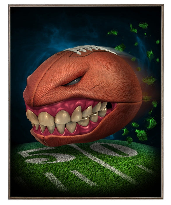 Monster Football Art Rendering - Prints54.com