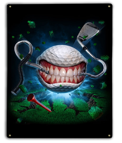 Monster Golfball Art Rendering - Prints54.com