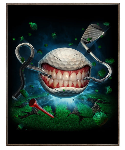 Monster Golfball Art Rendering - Prints54.com