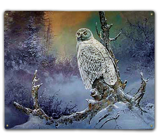 Winter Owl Wilderness Bird Of Prey Art Rendering - Prints54.com