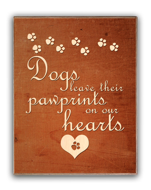 Dogs Leave Their Pawprints On Our Hearts Art Rendering - Prints54.com