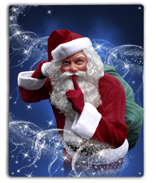 Santa Sneak Art Rendering - Prints54.com