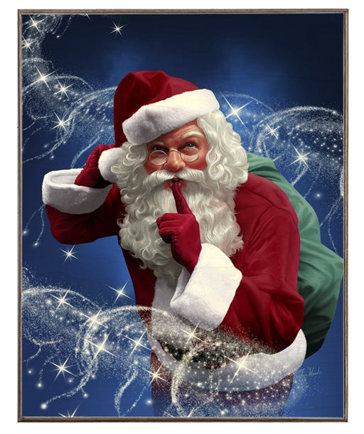 Santa Sneak Art Rendering - Prints54.com