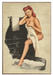 Shower Sweetie Vintage Pin-Up Girl Art Rendering - Prints54.com