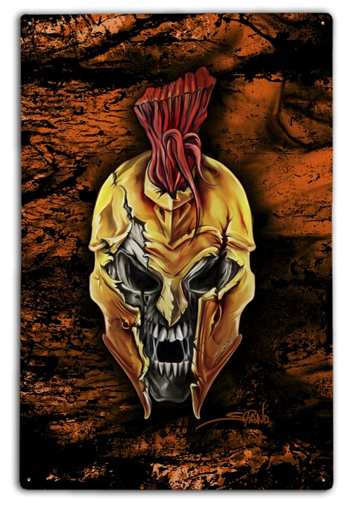 Spartan Skull Art Rendering - Prints54.com