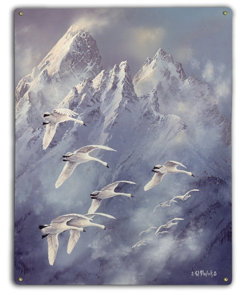 Teton Trumpeters Art Rendering - Prints54.com