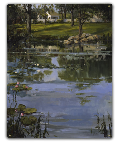 The Lilly Pond Solitude Art Rendering - Prints54.com