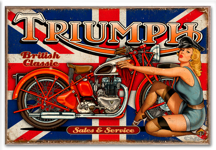 Triumph- A British Classic Art Rendering - Prints54.com
