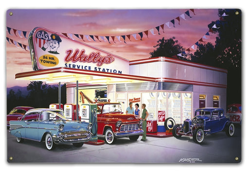 Wally's Service Station - Prints54.com