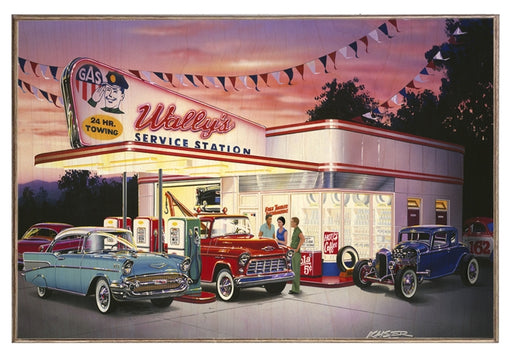 Wally's Service Station - Prints54.com