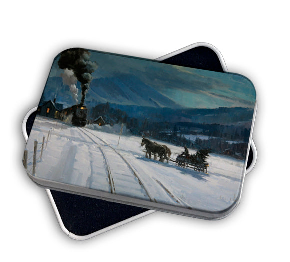 Winter Crossing 6x8" Gift Tin Art Rendering - Prints54.com