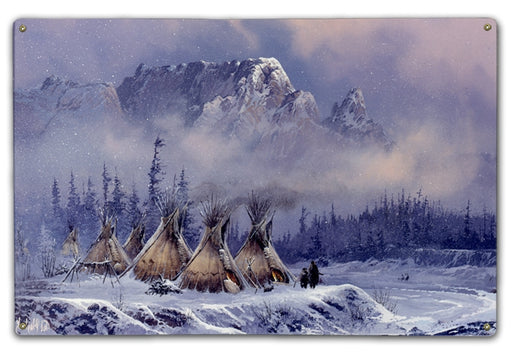 Winter Teepees Art Rendering - Prints54.com